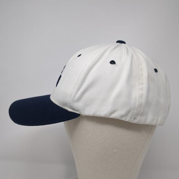 PBR Fitted Hat White Medium Embroidered Colorblock Kennedy Athletic - Picture 3 of 9